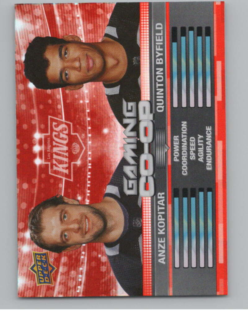 2024-25 Upper Deck Gaming Co-Op #CGO-18 Anze Kopitar/Quinton Byfield  V102314 Image 1