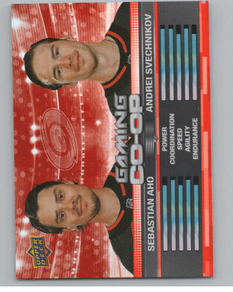 2024-25 Upper Deck Gaming Co-Op #CGO-25 Sebastian Aho/Andrei Svechnikov  V102317 Image 1