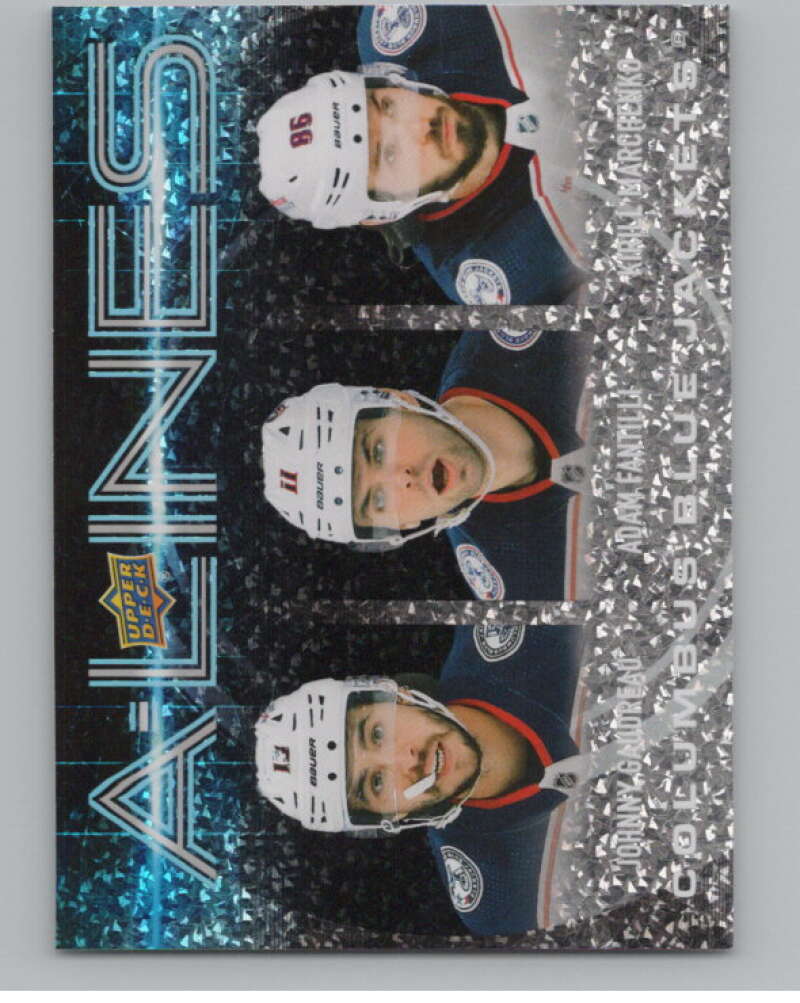 2024-25 Upper Deck A-Lines #AL-9 Johnny Gaudreau/Adam Fantilli/Marchenko  V102319 Image 1