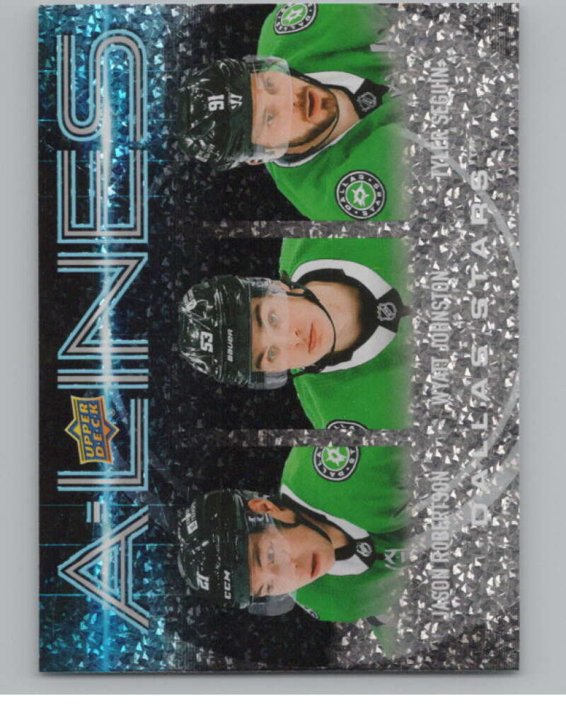 2024-25 Upper Deck A-Lines #AL-10 Jason Robertson/Wyatt Johnston/Seguin  V102320 Image 1
