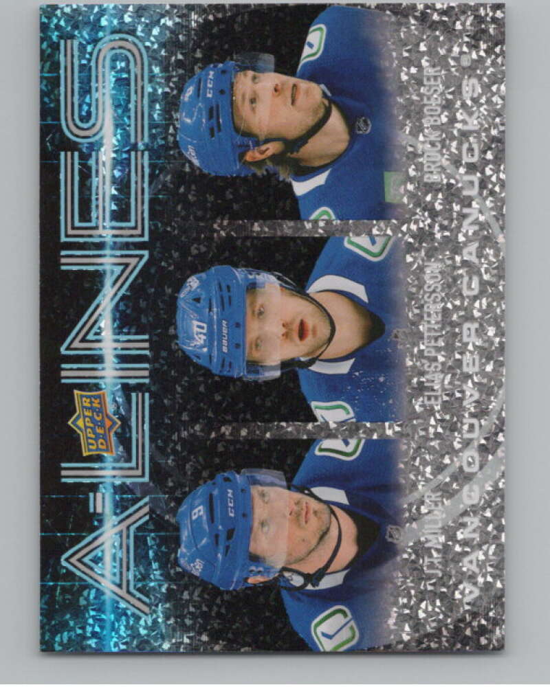 2024-25 Upper Deck A-Lines #AL-29 J.T. Miller/Elias Pettersson/Boeser  V102324 Image 1