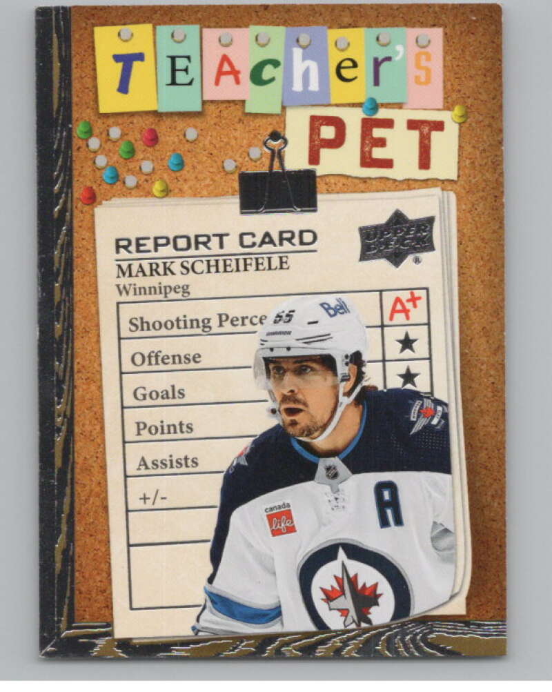 2023-24 Upper Deck Teachers Pet #TP-4 Mark Scheifele  Winnipeg Jets  V102328 Image 1