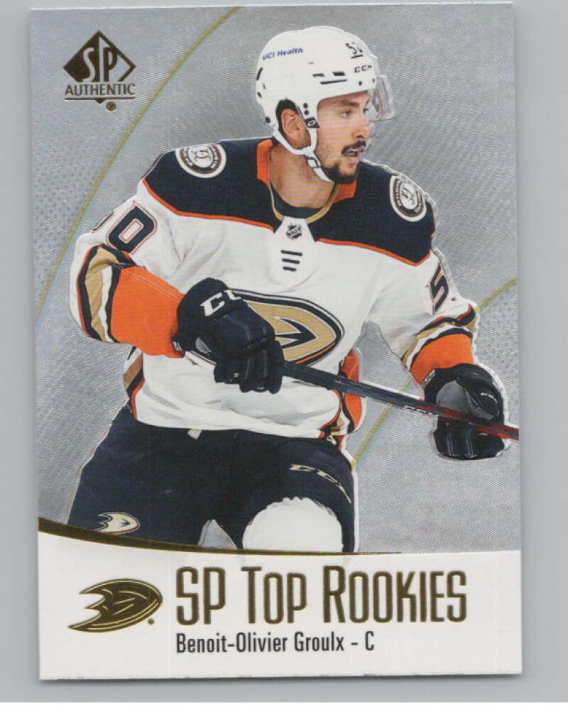2021-22 SP Authentic Top Rookies #TR-5 Benoit-Olivier Groulx Ducks  V102335 Image 1