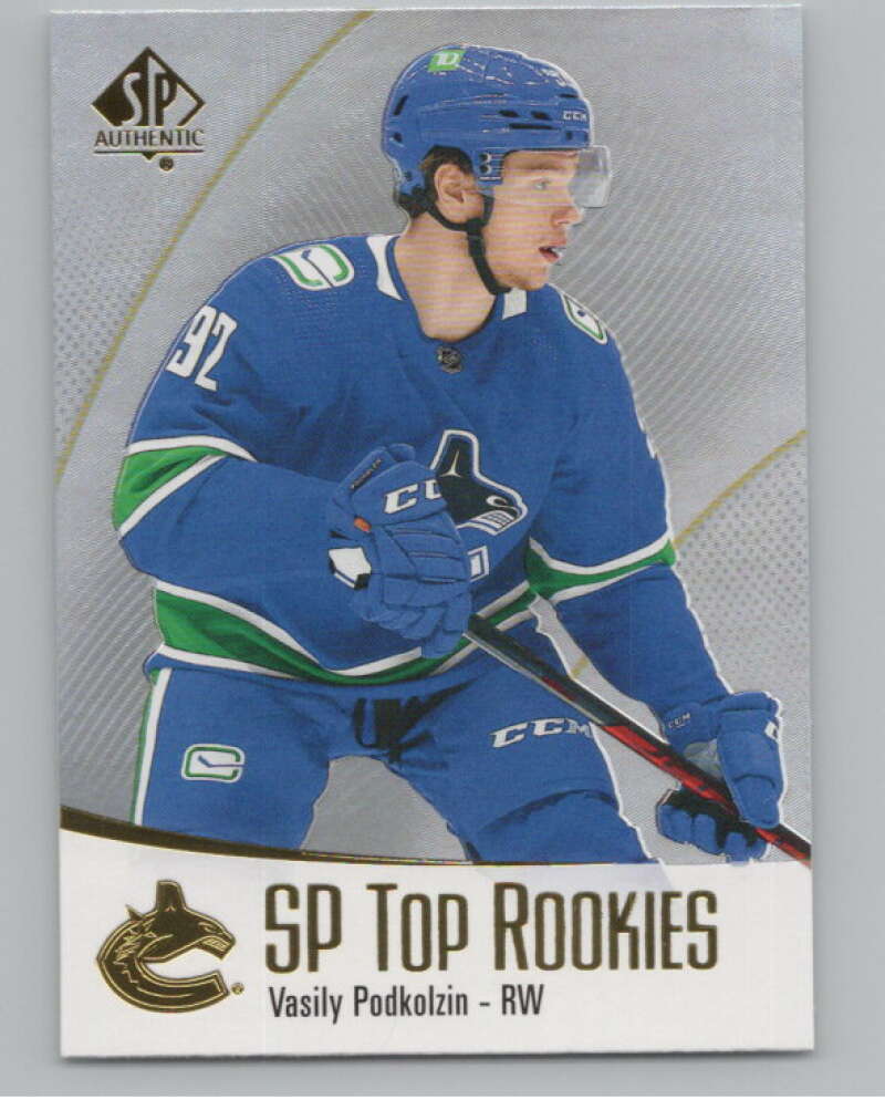2021-22 SP Authentic Top Rookies #TR-11 Vasily Podkolzin Canucks  V102340 Image 1