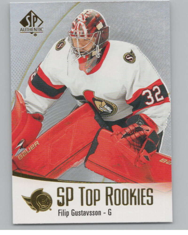 2021-22 SP Authentic Top Rookies #TR-21 Filip Gustavsson Senators  V102346 Image 1