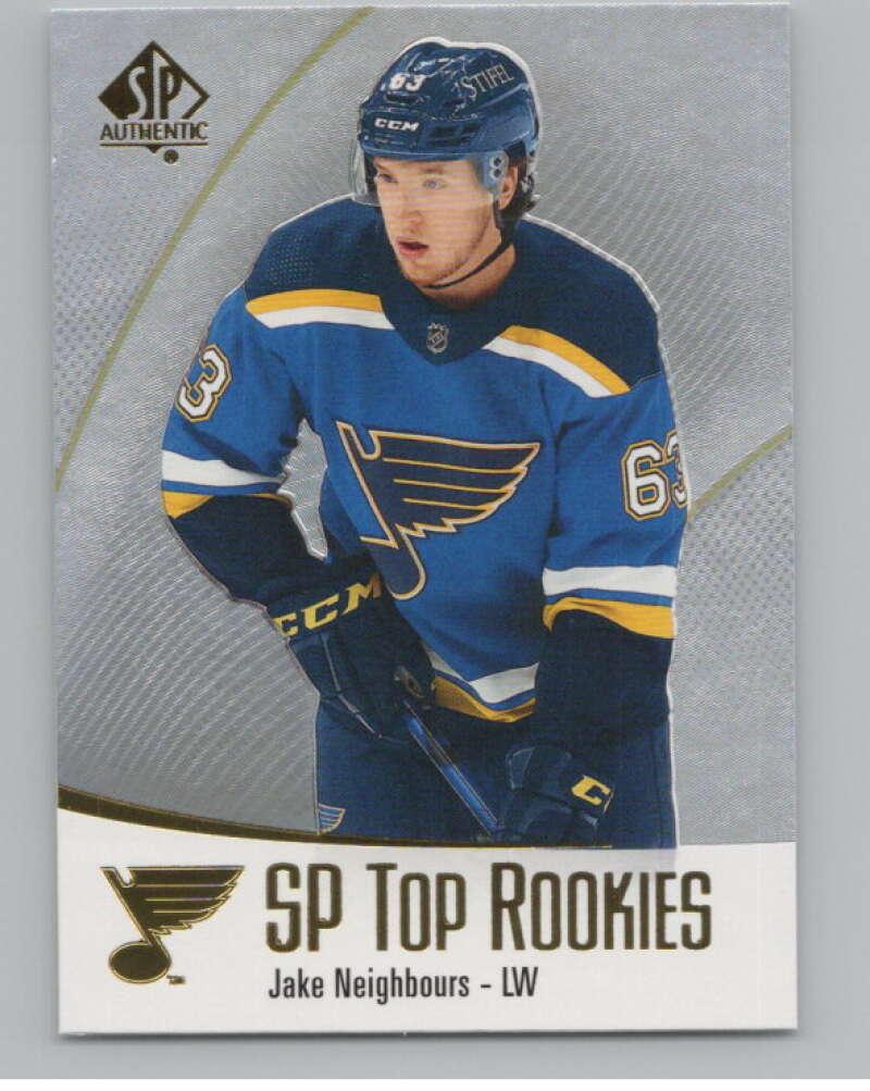 2021-22 SP Authentic Top Rookies #TR-22 Jake Neighbours Blues  V102347 Image 1