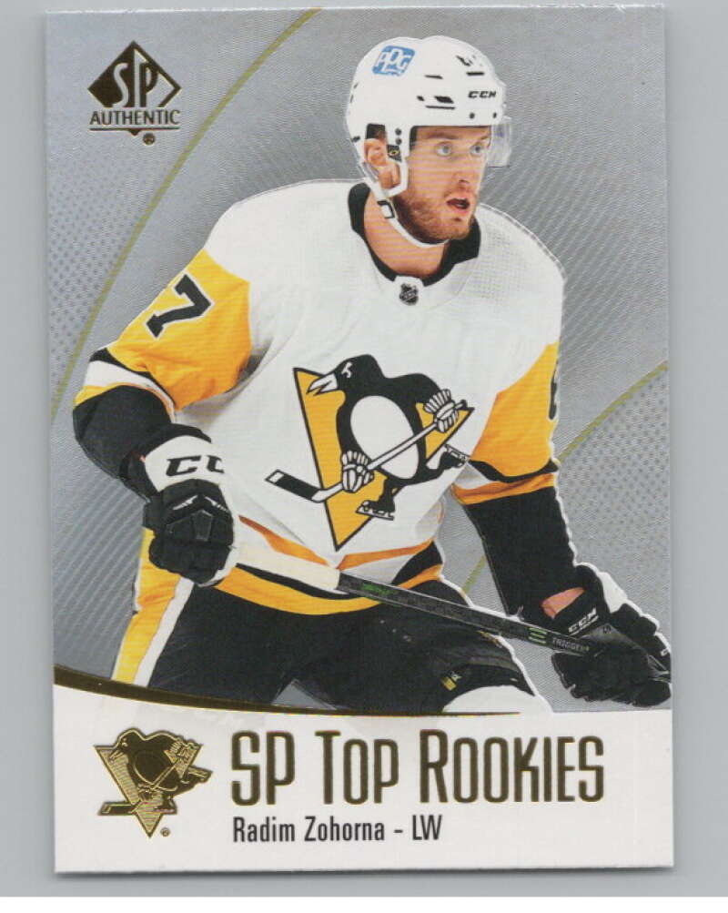 2021-22 SP Authentic Top Rookies #TR-29 Radim Zohorna Penguins  V102352 Image 1