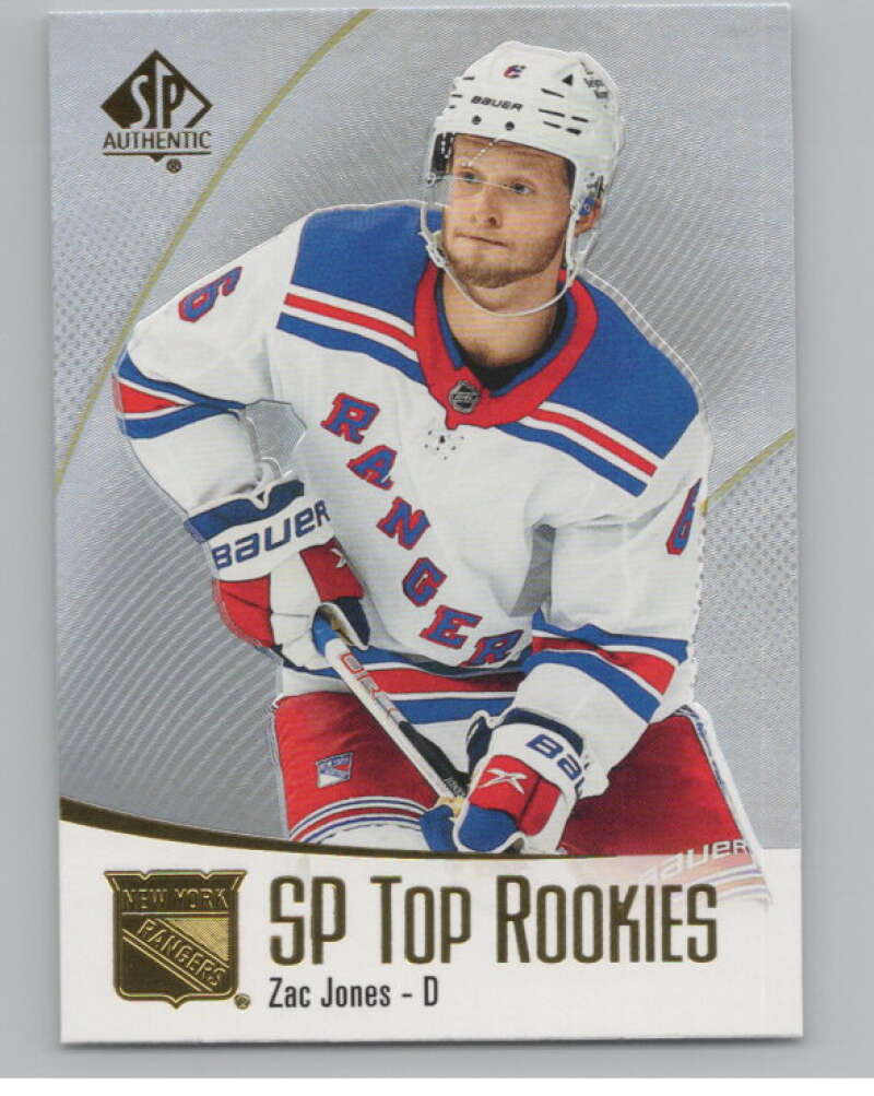 2021-22 SP Authentic Top Rookies #TR-30 Zac Jones  New York Rangers  V102353 Image 1