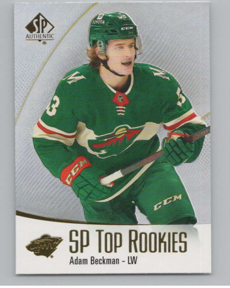 2021-22 SP Authentic Top Rookies #TR-35 Adam Beckman  Minnesota Wild  V102358 Image 1