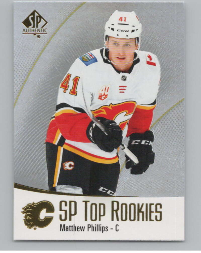 2021-22 SP Authentic Top Rookies #TR-38 Matthew Phillips  Calgary Flames  V102361 Image 1