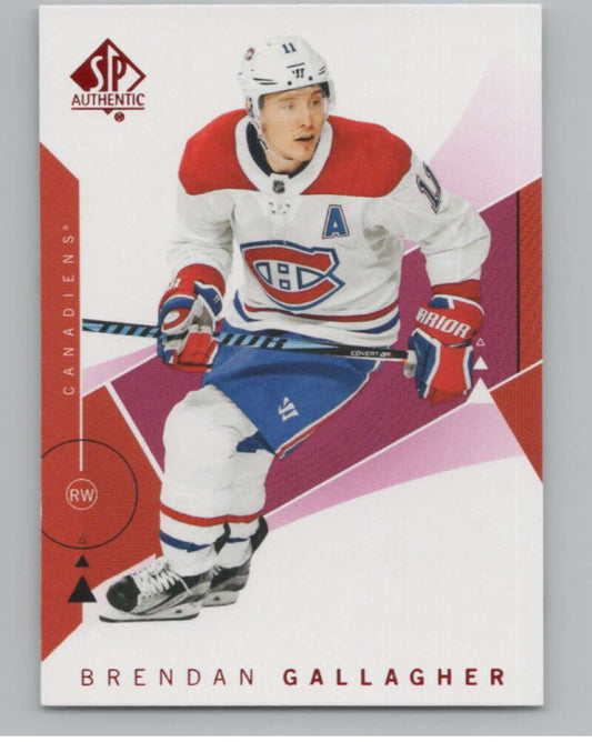 2018-19 SP Authentic Limited Red #33 Brendan Gallagher   V102387 Image 1