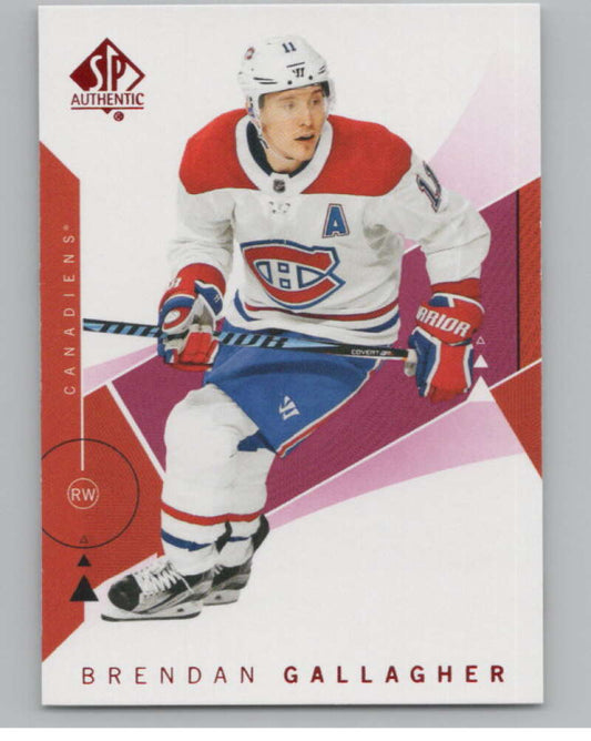 2018-19 SP Authentic Limited Red #33 Brendan Gallagher   V102388 Image 1