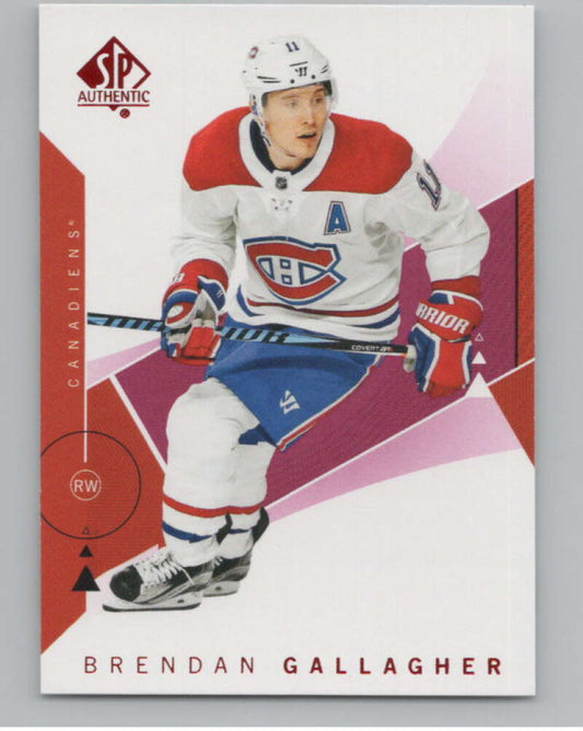 2018-19 SP Authentic Limited Red #33 Brendan Gallagher   V102389 Image 1