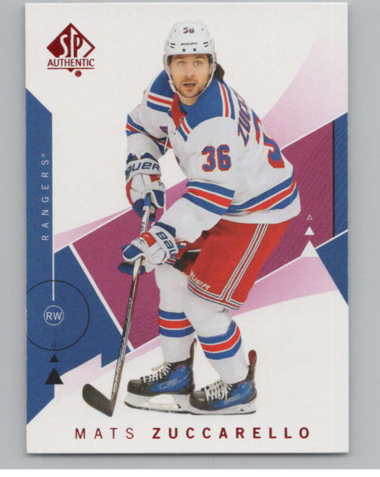 2018-19 SP Authentic Limited Red #92 Mats Zuccarello   V102410 Image 1