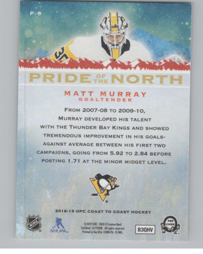 2018-19  Coast to Coast Canadian Tire Pride of the North Matt Murray  V102422 Image 2