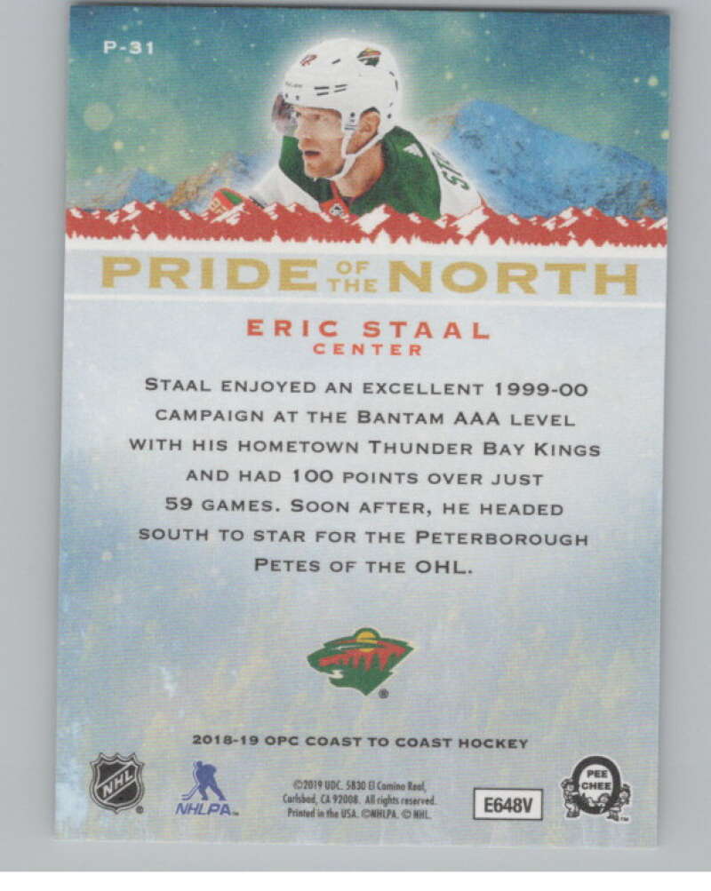 2018-19  Coast to Coast Canadian Tire Pride of the North Eric Staal  V102424 Image 2