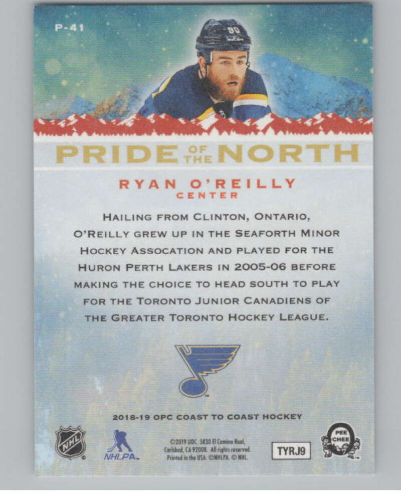 2018-19  Coast to Coast Canadian Tire Pride of the North Ryan O'Reilly  V102427 Image 2