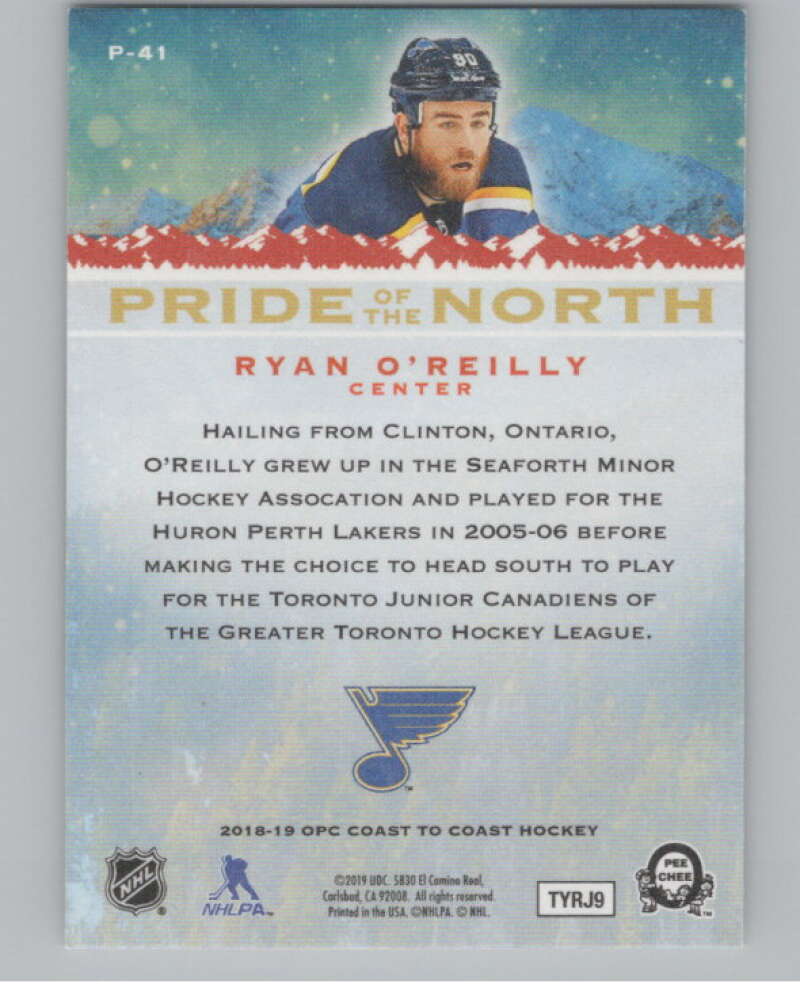 2018-19  Coast to Coast Canadian Tire Pride of the North Ryan O'Reilly  V102428 Image 2