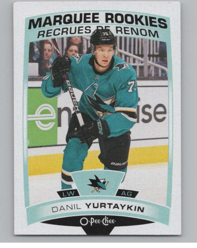 2019-20 O-Pee-Chee #620 Danil Yurtaykin  RC Rookie San Jose Sharks  V102429 Image 1