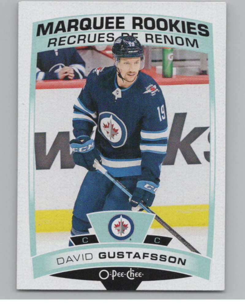 2019-20 O-Pee-Chee #629 David Gustafsson  RC Rookie Winnipeg Jets  V102430 Image 1