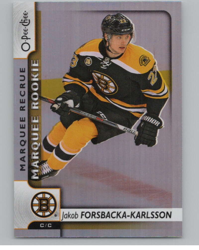 2017-18 O-Pee-Chee #518 Jakob Forsbacka-Karlsson Marquee RC Rookie SP  V102438 Image 1
