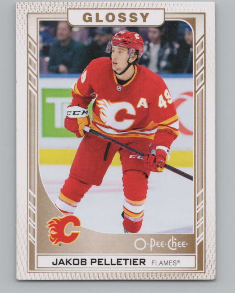 2023-24 Upper Deck OPC Glossy #R-2 Jakob Pelletier RC Rookie Flames  V102443 Image 1