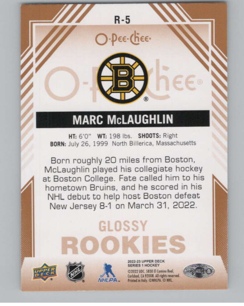 2022-23 Upper Deck O-Pee-Chee Glossy Bronze #R-5 Marc McLaughlin  V102457 Image 2