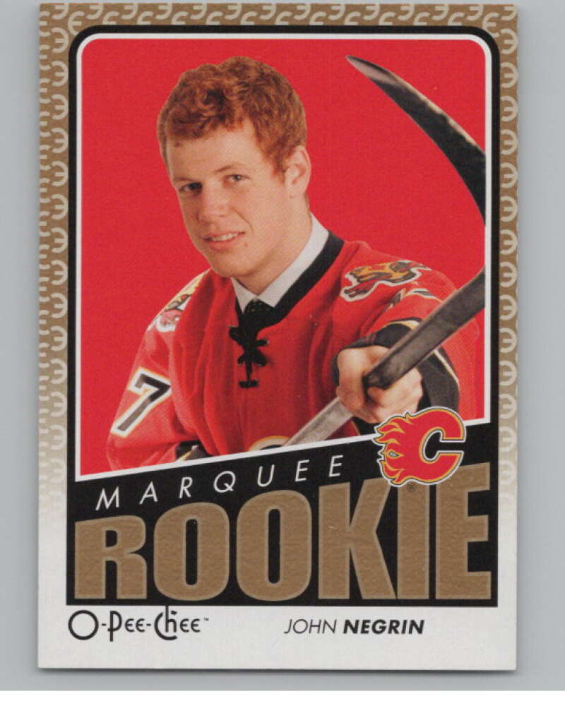 2009-10 O-Pee-Chee #540 John Negrin  RC Rookie Calgary Flames  V102468 Image 1