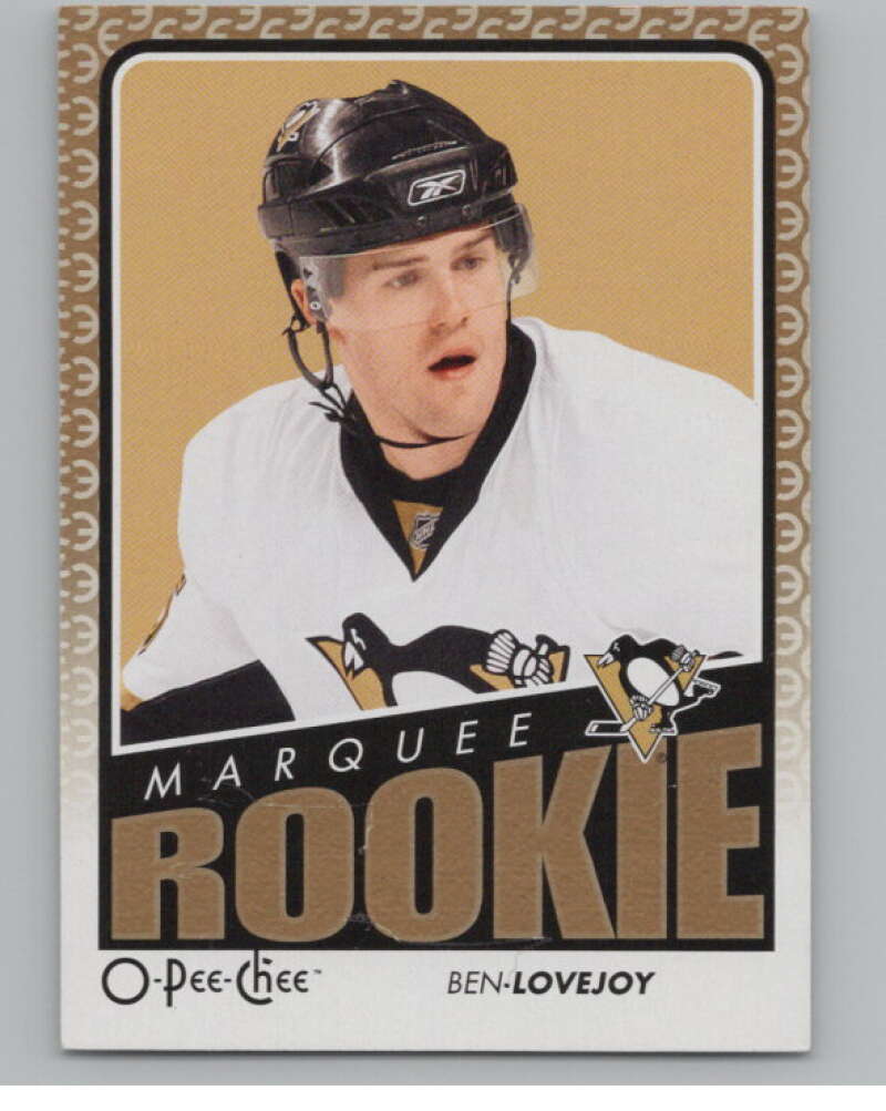 2009-10 O-Pee-Chee #546 Ben Lovejoy  RC Rookie Pittsburgh Penguins  V102470 Image 1