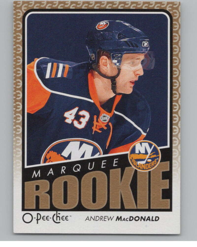 2009-10 O-Pee-Chee #549 Andrew MacDonald RC Rookie Islanders  V102471 Image 1