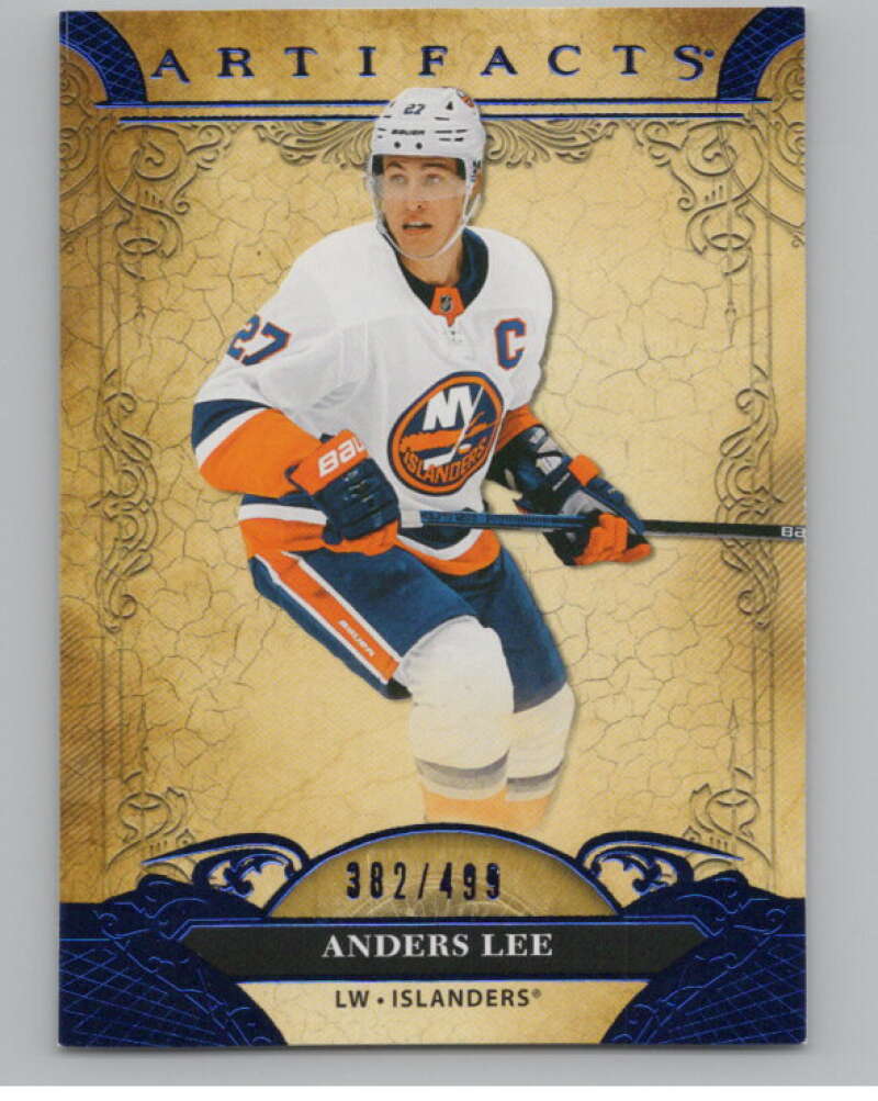 2020-21 Upper Deck Artifacts Blue Sapphire #1 Anders Lee 382/499  V102474 Image 1
