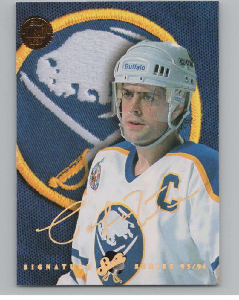 1993-94 Leaf Studio Signature #3 Pat LaFontaine  Buffalo Sabres  V102482 Image 1
