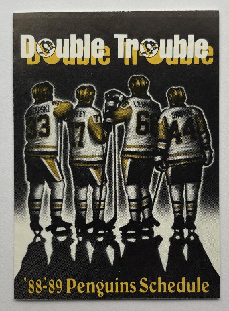 Pittsburgh Penguins 1988-89 Official Hockey Team Pocket Schedule V102497 Image 1