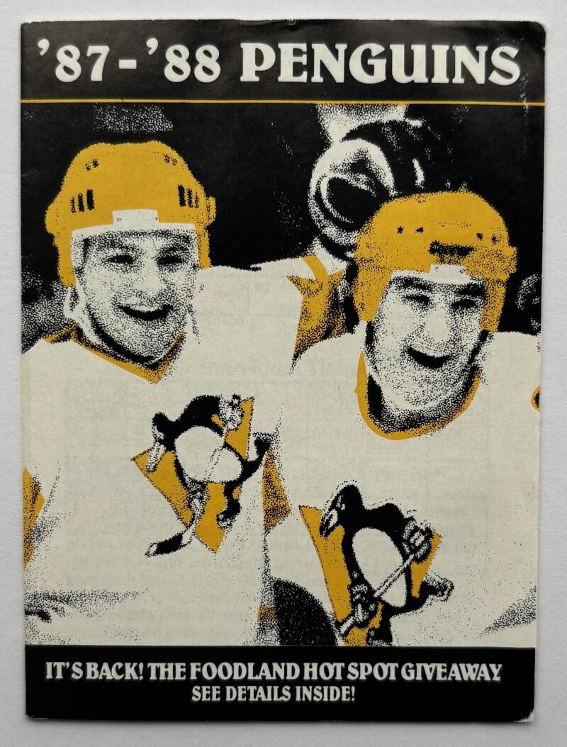 Pittsburgh Penguins 1987-88 Official Hockey Team Pocket Schedule V102499 Image 1