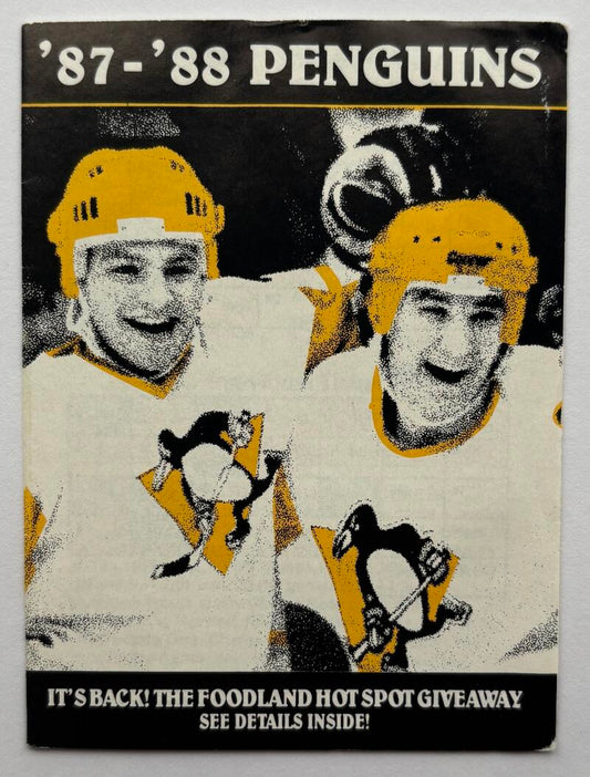 Pittsburgh Penguins 1987-88 Official Hockey Team Pocket Schedule V102499 Image 1