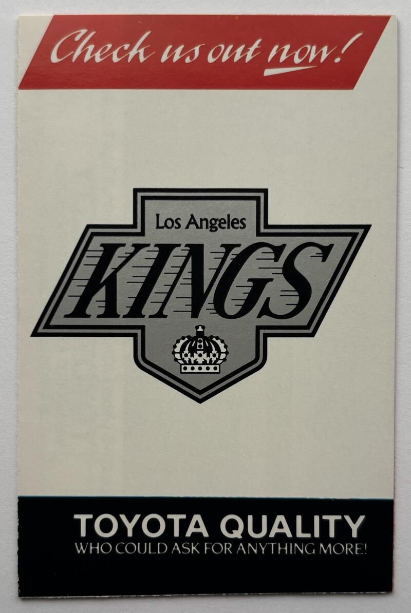 Los Angeles Kings 1988-89 Official Hockey Team Pocket Schedule V102511 Image 1