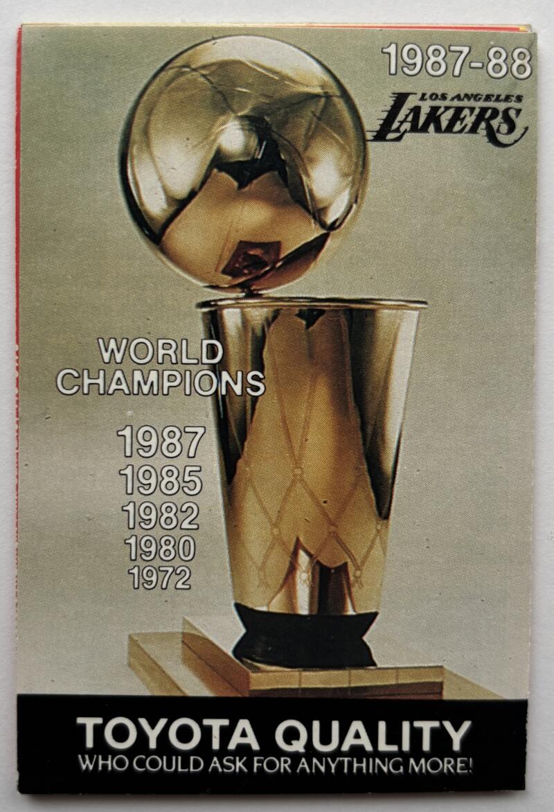 Los Angeles Kings 1987-88 Official Hockey Team Pocket Schedule V102512 Image 2