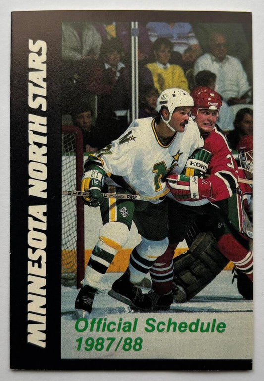 Minnesota North Stars 1987-88 Official Hockey Team Pocket Schedule V102514 Image 1