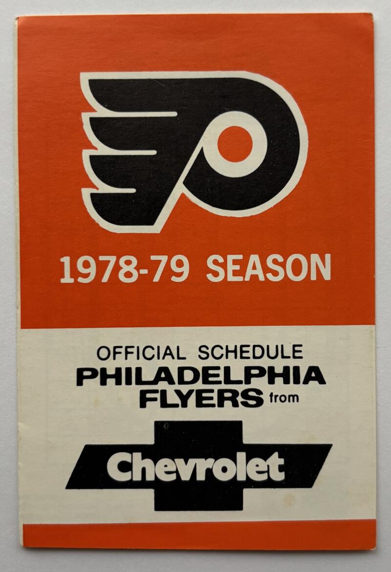 Philadelphia Flyers 1978-79 Official Hockey Team Pocket Schedule V102523 Image 1