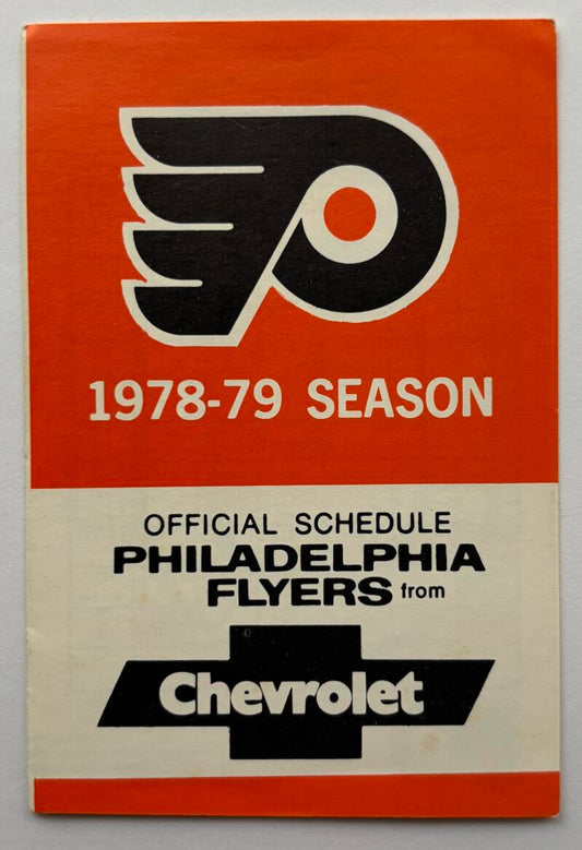Philadelphia Flyers 1978-79 Official Hockey Team Pocket Schedule V102523 Image 1