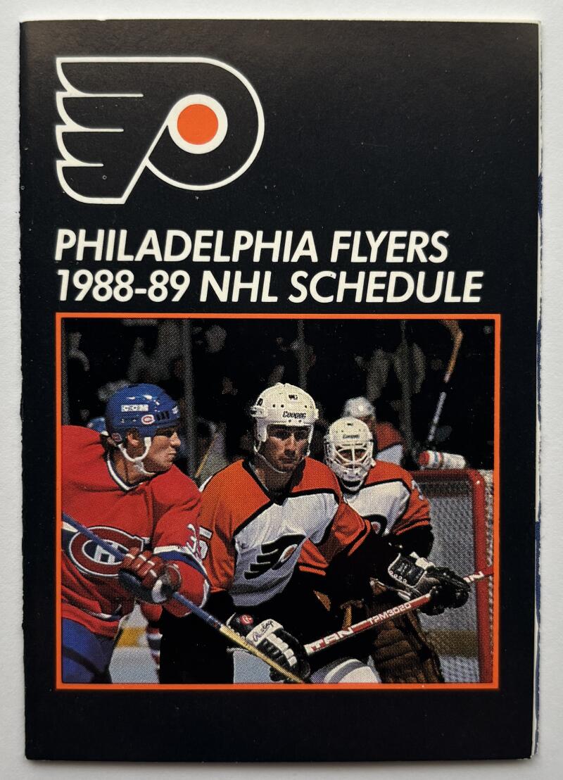 Philadelphia Flyers 1988-89 Official Hockey Team Pocket Schedule V102524 Image 1