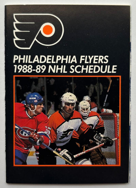 Philadelphia Flyers 1988-89 Official Hockey Team Pocket Schedule V102524 Image 1