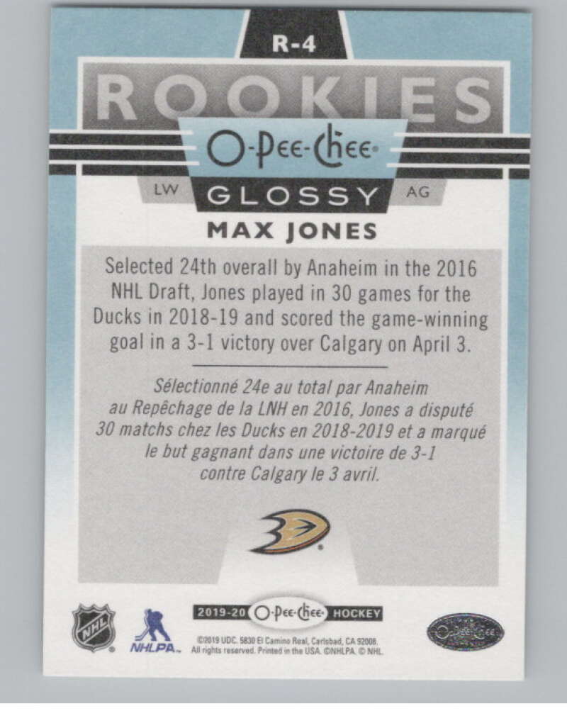 2019-20 Upper Deck OPC Glossy Rookies #R-4 Max Jones  V102529 Image 2