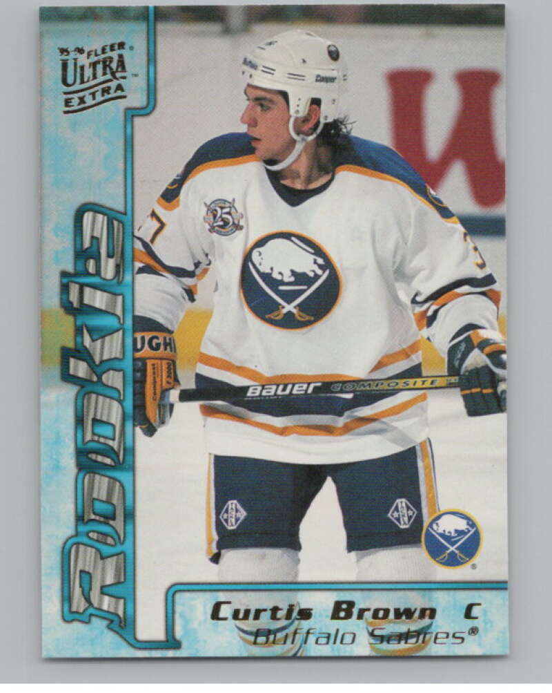 1995-96 Fleer Ultra #333 Curtis Brown  RC Rookie Buffalo Sabres  V102532 Image 1