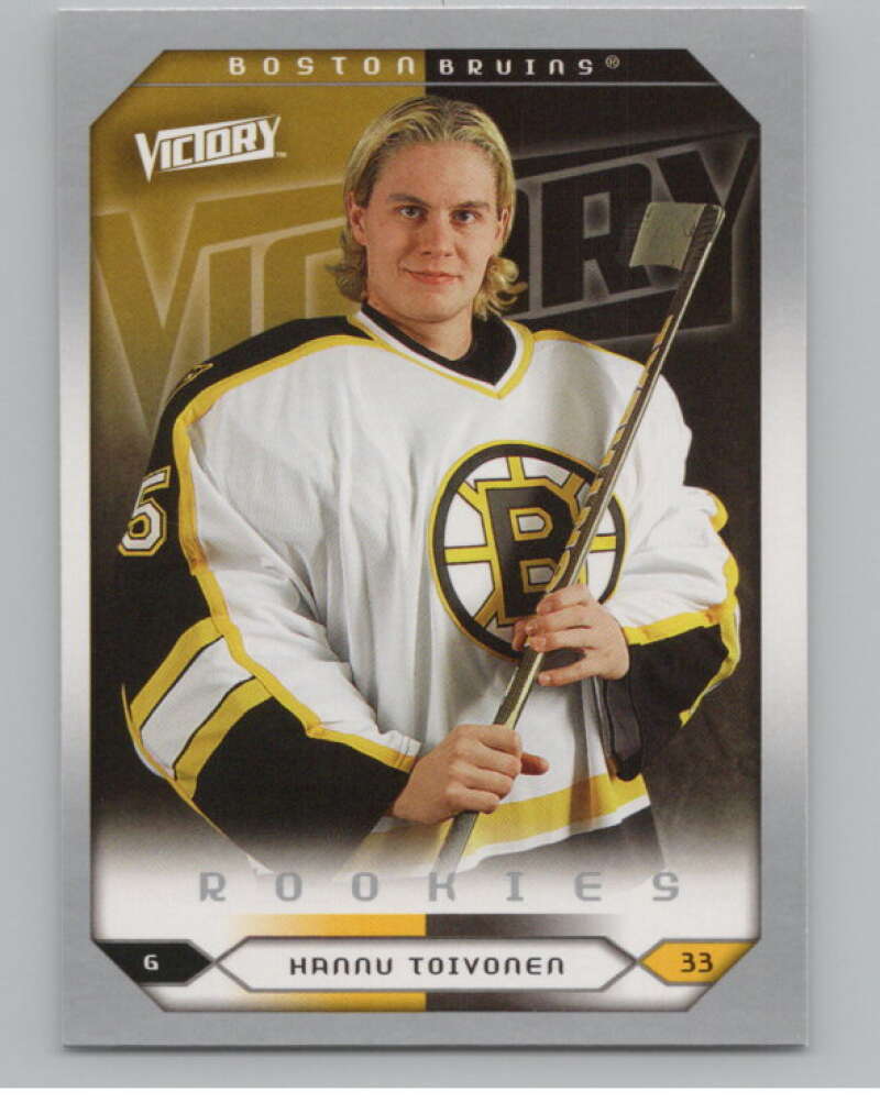 2005-06 Upper Deck Victory #259 Hannu Toivonen  RC Rookie Boston Bruins  V102552 Image 1