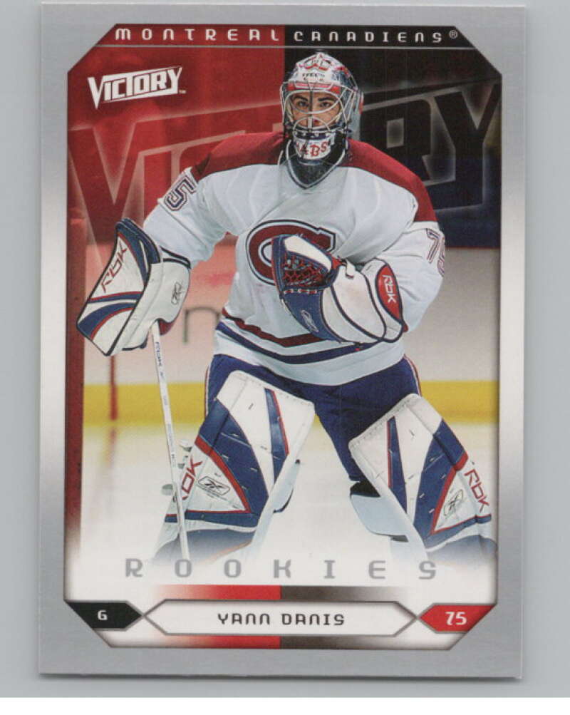 2005-06 Upper Deck Victory #260 Yann Danis  RC Rookie Montreal Canadiens  V102554 Image 1