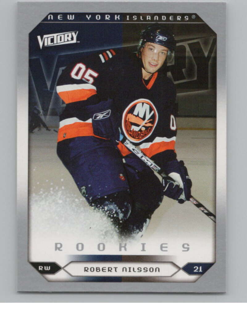 2005-06 Upper Deck Victory #275 Robert Nilsson RC Rookie Islanders  V102565 Image 1