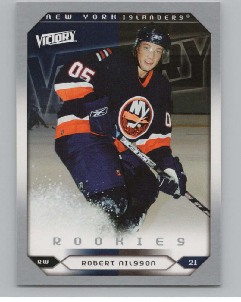 2005-06 Upper Deck Victory #275 Robert Nilsson RC Rookie Islanders  V102567 Image 1