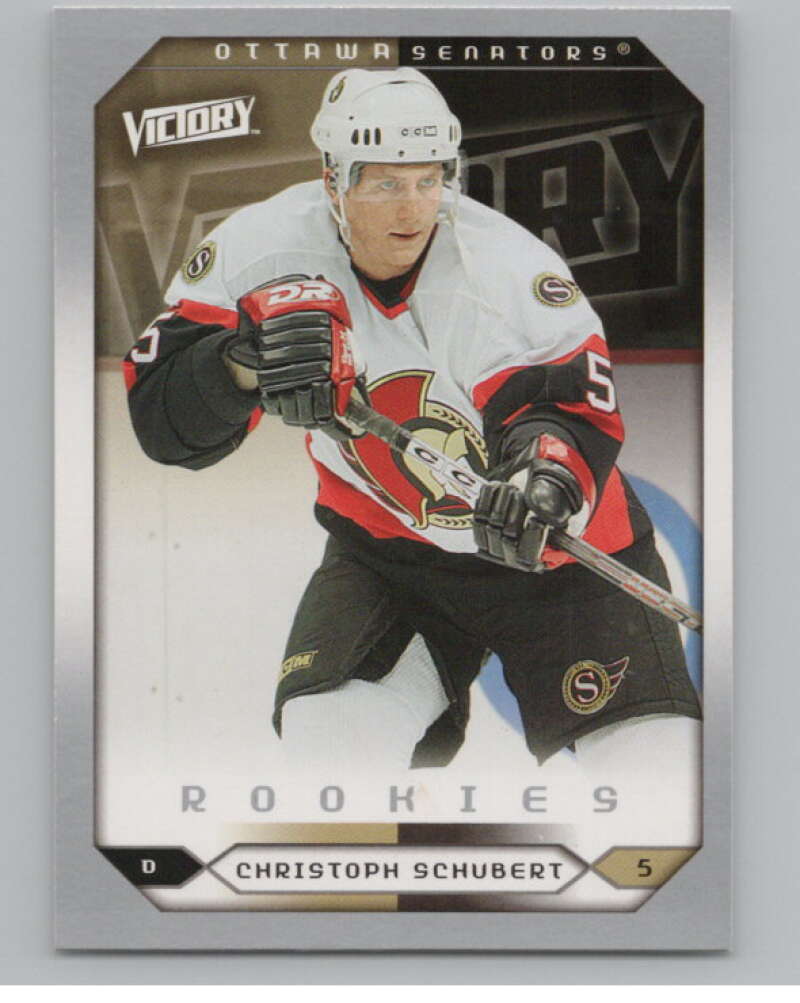 2005-06 Upper Deck Victory #294 Christoph Schubert RC Rookie Senators  V102594 Image 1
