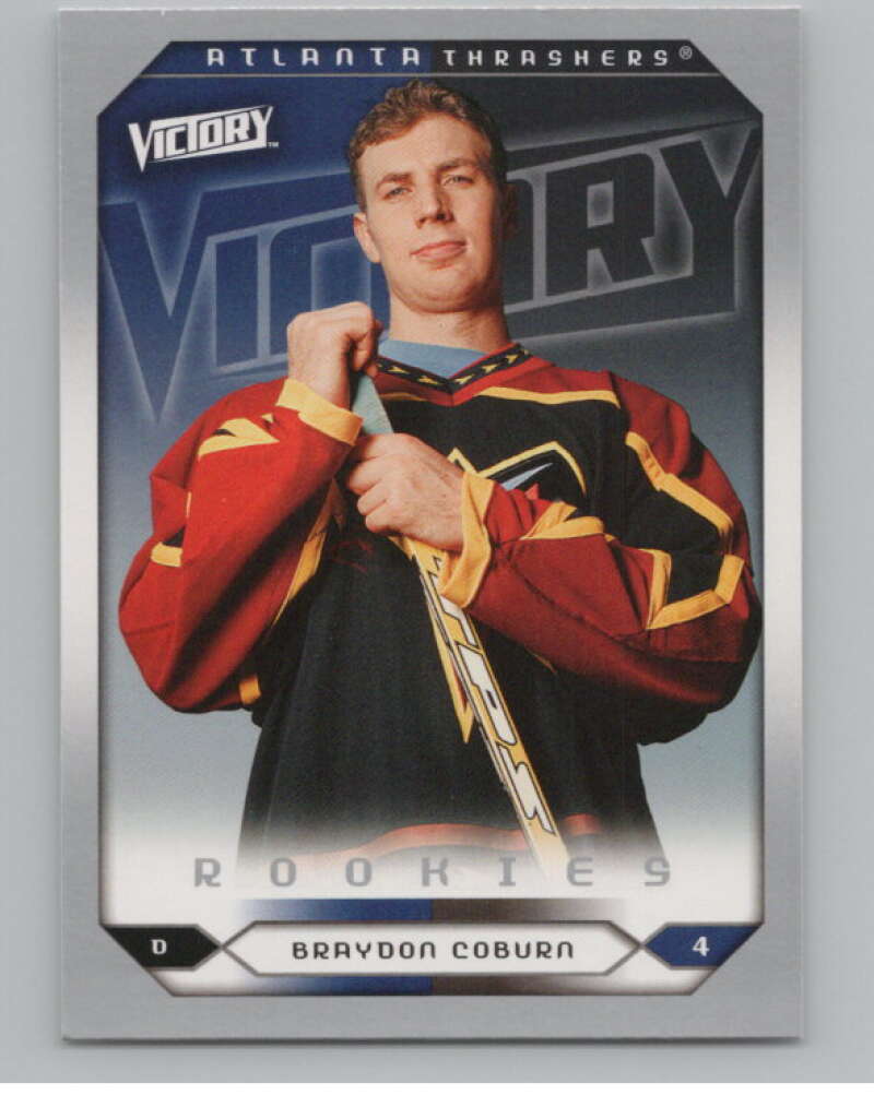 2005-06 Upper Deck Victory #298 Braydon Coburn RC Rookie Thrashers  V102604 Image 1